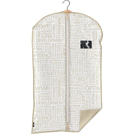 Couverture de vêtement Polyester/Plastique Blanc 60 x 100 x 2 cm