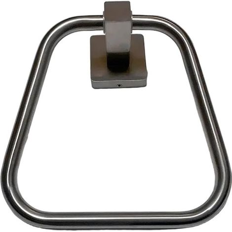 Round Wall-Mounted Bathroom Towel Ring (silver) (1/5)