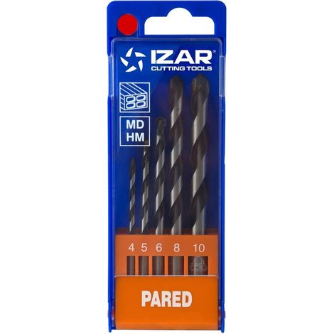 coffret 5 forets beton standard Izar à pointe carbure (1/2)