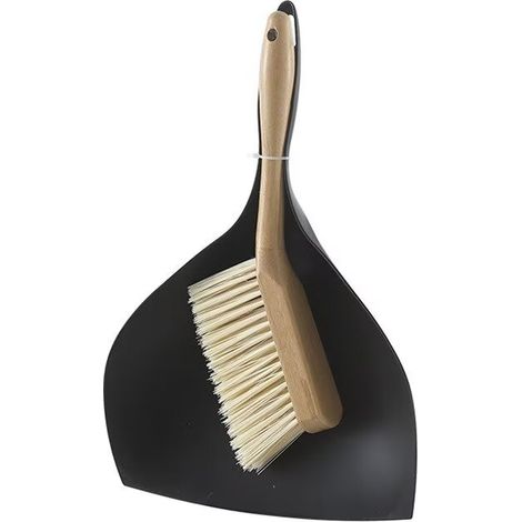Ensemble Mini Pelle et Balayette, Petite Pelle Balayette , Petit Balai Ramasse Poussière,Noir,24.5X38.5CM (1/2)