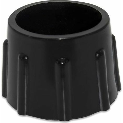 Lot de 4 Embouts de Protection de Sol en Caoutchouc synthétique antidérapants pour Meubles Ronds Diamètre 35 mm, 3,5 cm, Noir (1/5)