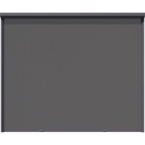 TOOLPORT Rollo in Grau für Pergola Deluxe mit 3 m Seitenlänge - mit Befestigungsschiene und Zip-Funktion (1/5)