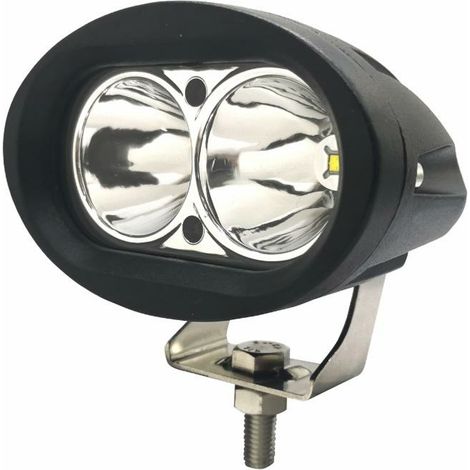 Faro da lavoro 2 LED CREE a lungo raggio freddo 20W IP67 (1/5)