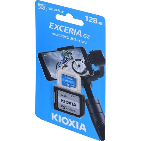 Kioxia EXCERIA G2 128 Go MicroSDHC UHS-III Classe 10 (1/2)