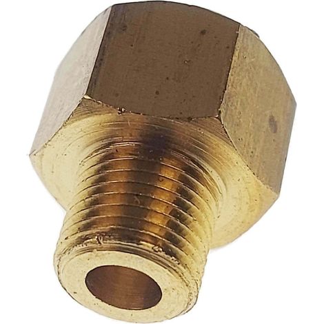 Réducteur laiton pour manomètre piscine 1/4 pouce vers 1/8 pouce – Étanchéité optimale avec téflon – Usage professionnel – Jardiboutique