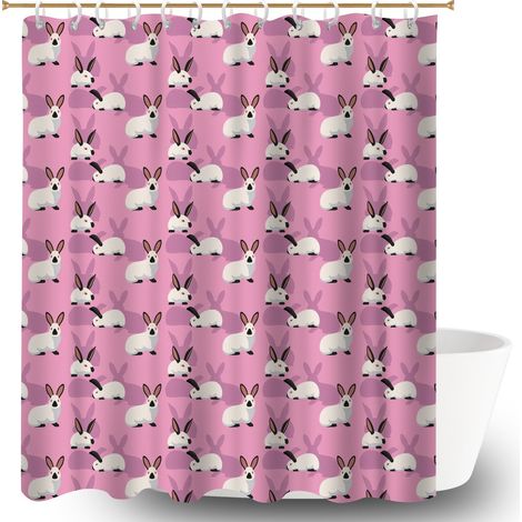 Rideau de bain imprimé polyester 180x180 résistant polyester pour salle de bain pour se sentir en vacances chez soi (1/5)