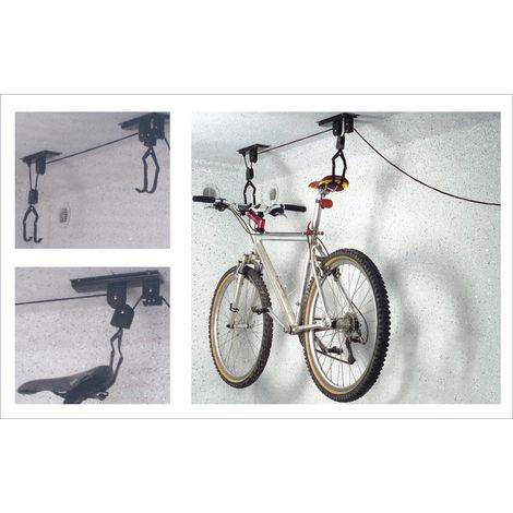 TEC HIT 175150 - Porte Vélo - Charge maximum de 20 Kg - En Acier - Gris Métallisé
