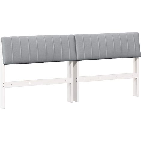Maison Exclusive - Cabecero tapizado Gris Claro 180 cm Madera de (1/5)