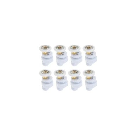 rodillos de 23 mm para puertas de ducha, poleas para puertas correderas de cristal de baño, ruedas de repuesto ultra silenciosas de 23 mm de diámetro para puertas de ducha y saunas.