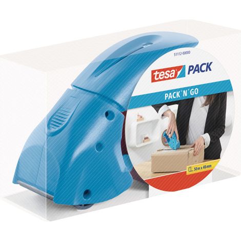 Tesa Pack'n Go dispensador adhesivo azul ergonómico (1/4)