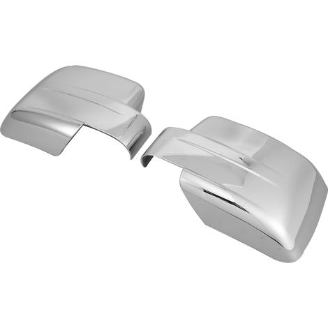 Deux coques de rétroviseurs latéraux, en matériau ABS chromé, compatibles avec les modèles Jeep Liberty 2008-2012. (1/5)