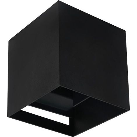 Applique Murale Noire IP65 Cube pour Ampoule G9 - SILAMP (1/2)