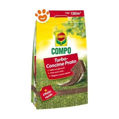 Compo Turbo Concime Granulare per Prato - Confezione 5 Kg -