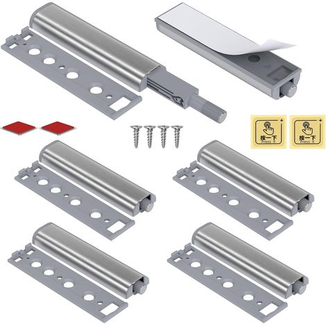 Spingere per aprire la porta magnetica dell'armadio Jiayi 6 pezzi Chiusura magnetica in metallo Spingere per aprire la porta Chiusura magnetica per armadietto Sistema di spinta per aprire il cassetto (1/5)