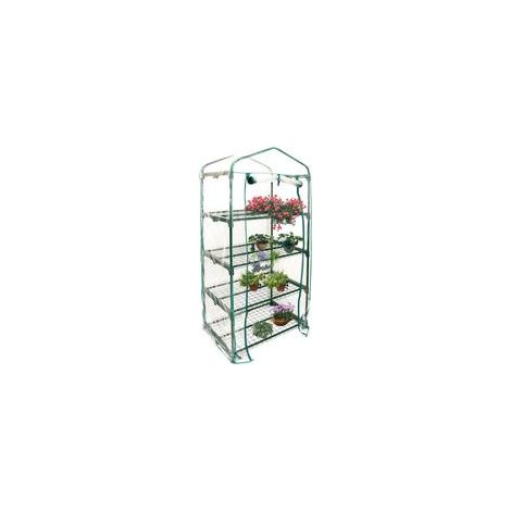 Housse de serre à 4 étages en PVC - Housse de rechange pour mini serre de jardin pour intérieur ou extérieur (support en fer non inclus) (1/5)