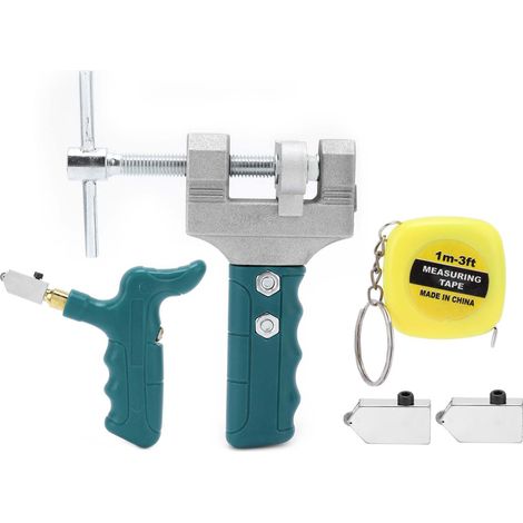 Kit de coupe-verre manuel portatif pour carrelage céramique, outil d'ouverture avec accessoires
