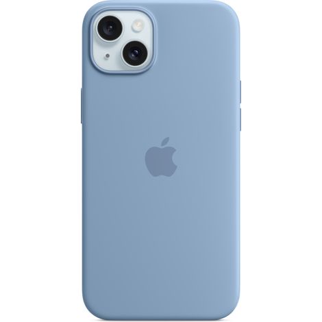 Coque et étui téléphone mobile Apple Coque en silicone avec MagSafe pour iPhone 15 Plus - Bleu d'hiver