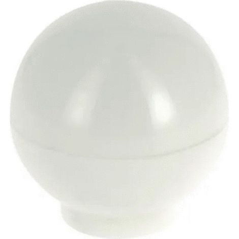 Bouton boule de diamètre 30mm plastique finition blanc CADAP B0340 30 5S