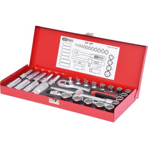 KS Tools 3/8 Steckschlüssel-Satz, 30-tlg