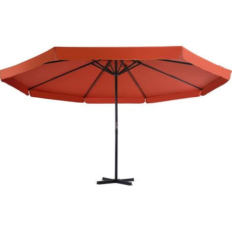 Maison Exclusive - Sonnenschirm Aluminium-Mast 500 cm Terrakotta-