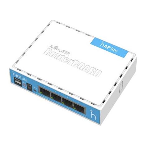 Mikrotik Routerboard Hap Lite RB941-2nD Wireless Access Point, 650MHz, 4x Ethernet LAN, 2.4Ghz (1/3)