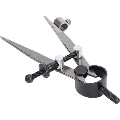 Compas à ressort réglable et verrouillable en cuir avec porte-stylo pour le travail du bois et des métaux (1/5)