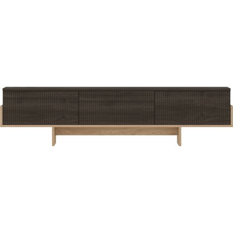 Porta TV in legno "Hege" - 180 x 30 x 44 cm - Marrone