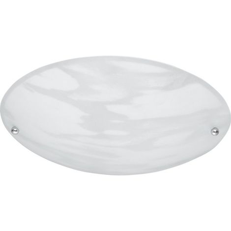 Plafonnier moderne verre LANA blanc 25cm E27 IP20 Trio (1/3)