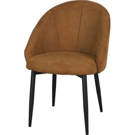 AUTRES Chaise tapissée avec un style Mid Century - modèle 006 - moutarde