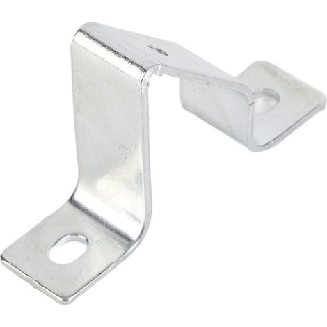 Lot de 10 supports en U pour rail de guidage, en acier inoxydable C45, avec fixation inclinée et trou M5. (1/5)