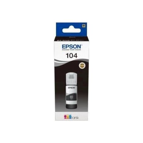 EPSON Kit de Remplissage d'Encre Epson EcoTank 104 - Noir - Jet d'encre - 4500 Pages - 1 Unit(s) (C13T00P140) (1/7)
