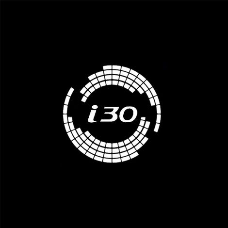 (2PCS-B) Lot de 2 projecteurs LED universels pour portières de voiture, compatibles avec Hyundai i30. Éclairage d'accueil avec logo. Accessoires d'éclairage pour véhicules. (1/5)