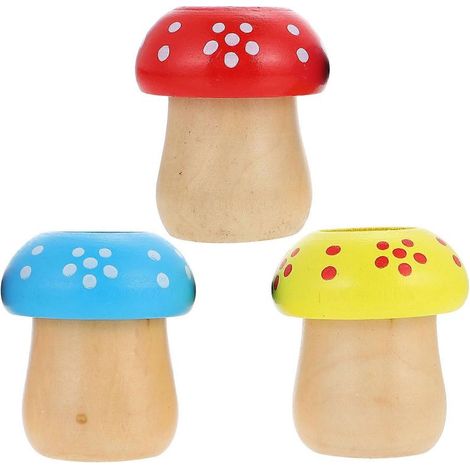 Set mit 3 pilzförmigen Kaleidoskopen für Kinder, lustiges und drehbares Spielzeug (1/5)