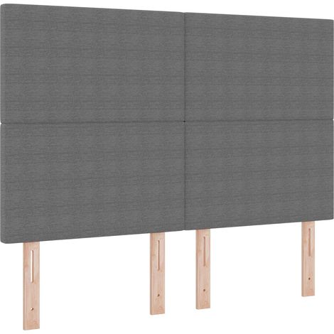 Maison Exclusive - Testiera LED con testiera Grigio chiaro 144 cm Tessuto in Cords