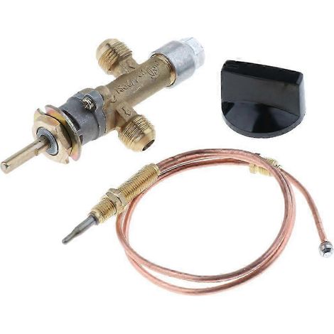 Compatible avec la vanne de contrôle du chauffage au propane pour foyer extérieur GPL 25-26 (avec thermocouple et bouton) (1/5)