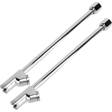 Tige de gonflage pneu voiture 1/4 NPT double tête embout camion compatible pompe à air gonfleur véhicule (1/5)