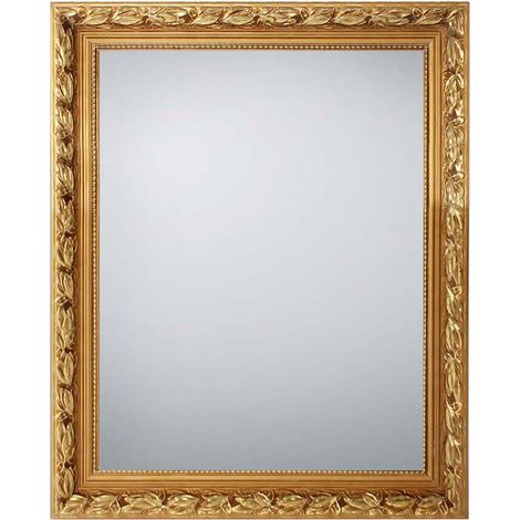 Barock Wandspiegel TANJA mit Holzrahmen Gold 55x70 cm (1/5)