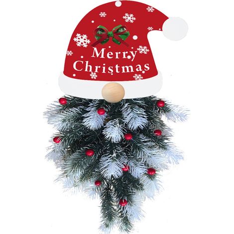 Guirlande En Bois - Décoration De Noël Pour Extérieur Et Intérieur - Pour Porte Mur Cour Jardin - 1 Pièce (1/5)