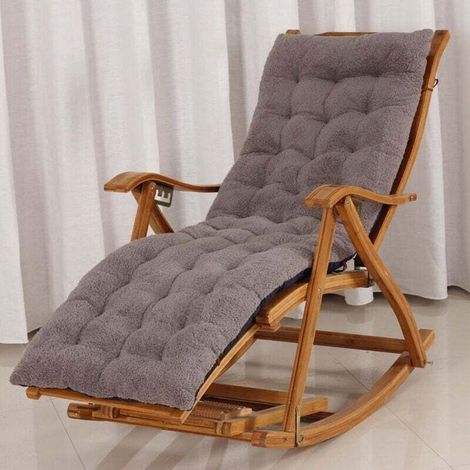 Coussin de Chaise Longue Bain de Soleil Transat Matelas pour Transat Coussin pour Chaise Extérieure pour Jardin Bande de Réglage (48155) (1/2)