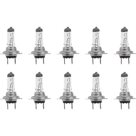 Lot de 10 ampoules de phare de voiture H7 477/499 12V 55W PX26d halogène xénon (1/5)