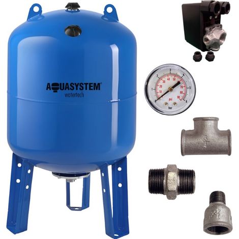 Kit réservoir vessie AQUASYSTEM vertical 500L - 1'' (1/5)