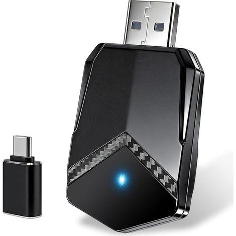sans Fil Adaptateur Compatible avec Carplay & Android Auto, Signal Stable Convertissez Le Filaire en sans Fil CarPlay sans Fil Compatible avec Les Voitures à partir de 2016