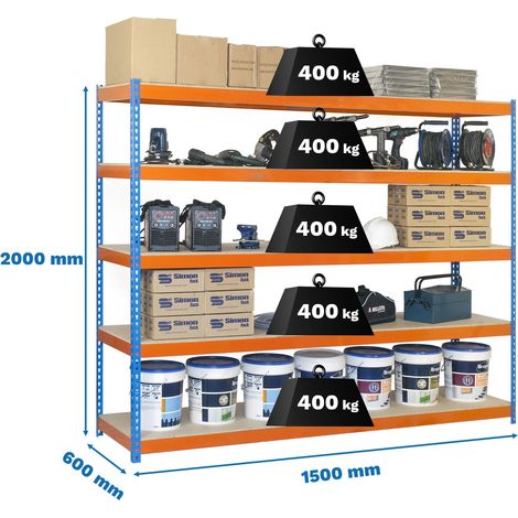 Simonrack Mensola media carico Ecoforte blu arancio
