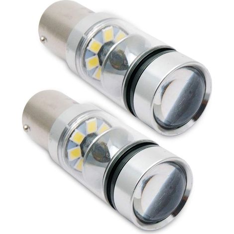 Feu arrière à LED, lot de 2 unités, 12V, 100W, couleur blanche, pour voiture, pour l'éclairage et le remplacement dans les véhicules.-AquaForge (1/5)