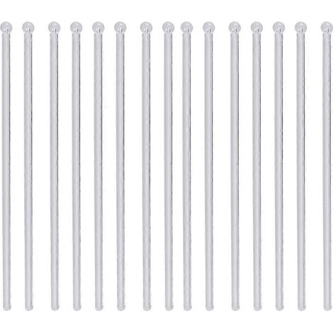 Lot de 100 bâtonnets mélangeurs réutilisables pour café, boissons et cocktails.-18.5X1CM-Transparent