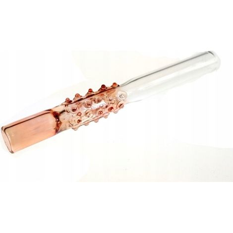 Pipe en verre 12 cm points