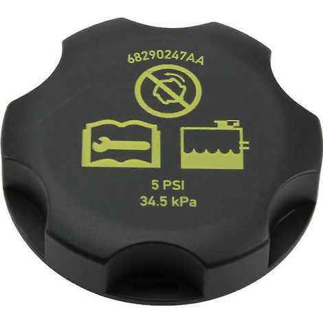 Bouchon de vase d'expansion de liquide de refroidissement 68290247AA Compatible avec JEEP Dodge Chrysler Ram 2017-2025 (1/5)
