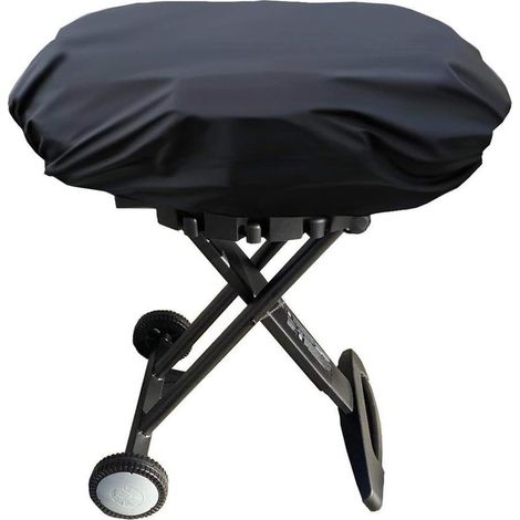 Funda impermeable portátil para horno, funda protectora para barbacoa, mini funda para equipaje, tela Oxford 210d, negra, 90x55x27cm (1/5)
