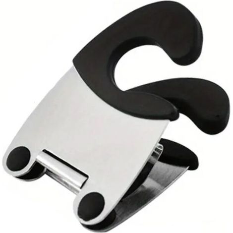 Clip de silicona para ollas con soporte para cucharas, soporte lateral para utensilios de cocina, ayudante de cocina, accesorio de cocina - Crezuo