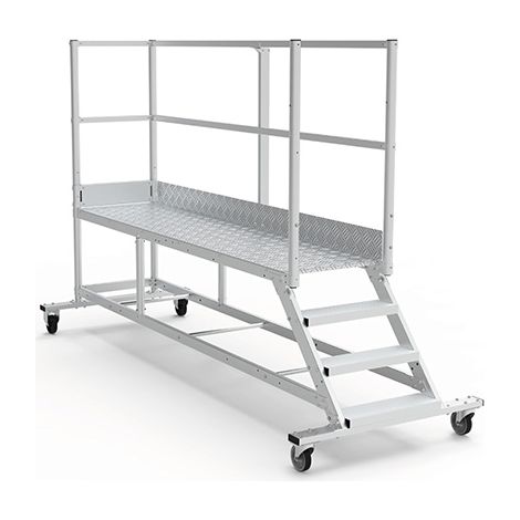 Plateforme roulante 6 marches - Hauteur max. de travail 3.20m - PTF2506D-RS